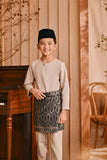 Baju Melayu Kids Teluk Belanga Smart Fit - Ash