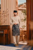 Baju Melayu Teluk Belanga Smart Fit - Oxford Tan