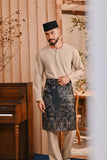 Baju Melayu Teluk Belanga Smart Fit - Oxford Tan