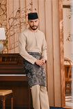 Baju Melayu Teluk Belanga Smart Fit - Oxford Tan