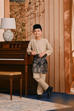 Baju Melayu Kids Teluk Belanga Smart Fit - Oxford Tan