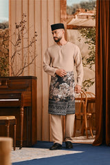 Baju Melayu Teluk Belanga Smart Fit - Sand Brown