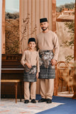 Baju Melayu Kids Teluk Belanga Smart Fit - Sand Brown