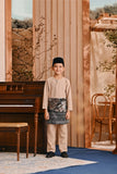 Baju Melayu Kids Teluk Belanga Smart Fit - Sand Brown