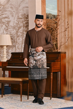 Baju Melayu Teluk Belanga Smart Fit - Rich Brown