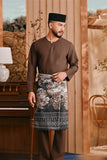 Baju Melayu Teluk Belanga Smart Fit - Milk Chocolate