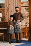 Baju Melayu Kids Teluk Belanga Smart Fit - Milk Chocolate