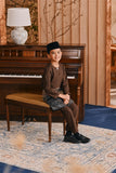 Baju Melayu Kids Teluk Belanga Smart Fit - Milk Chocolate