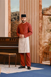 Baju Melayu Teluk Belanga Smart Fit - Mandarin Red