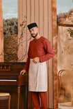 Baju Melayu Teluk Belanga Smart Fit - Mandarin Red