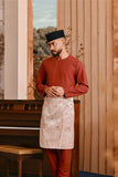 Baju Melayu Teluk Belanga Smart Fit - Mandarin Red