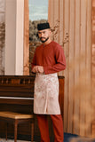 Baju Melayu Teluk Belanga Smart Fit - Mandarin Red