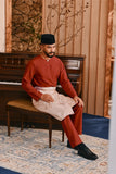 Baju Melayu Teluk Belanga Smart Fit - Mandarin Red