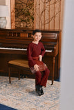 Baju Melayu Kids Teluk Belanga Smart Fit - Maroon