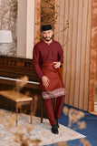 Baju Melayu Teluk Belanga Smart Fit - Maroon