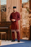 Baju Melayu Teluk Belanga Smart Fit - Maroon