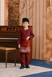 Baju Melayu Kids Teluk Belanga Smart Fit - Maroon