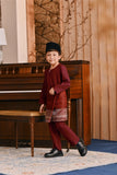 Baju Melayu Kids Teluk Belanga Smart Fit - Maroon