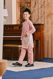 Baju Melayu Kids Teluk Belanga Smart Fit - Blush Rose