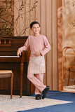 Baju Melayu Kids Teluk Belanga Smart Fit - Blush Rose