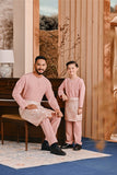 Baju Melayu Teluk Belanga Smart Fit - Blush Rose