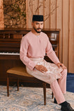 Baju Melayu Teluk Belanga Smart Fit - Blush Rose