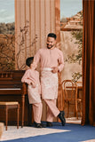 Baju Melayu Kids Teluk Belanga Smart Fit - Rose Pink