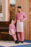 Baju Melayu Teluk Belanga Smart Fit - Smoky Rose