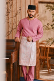 Baju Melayu Teluk Belanga Smart Fit - Smoky Rose