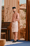 Baju Melayu Teluk Belanga Smart Fit - Mauve Pink