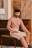 Baju Melayu Teluk Belanga Smart Fit - Mauve Pink