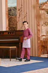 Baju Melayu Kids Teluk Belanga Smart Fit - Berry