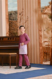 Baju Melayu Kids Teluk Belanga Smart Fit - Berry