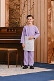 Baju Melayu Kids Teluk Belanga Smart Fit - Lavender