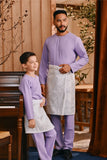 Baju Melayu Kids Teluk Belanga Smart Fit - Lavender