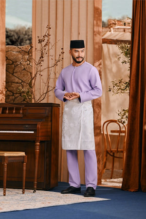 Baju Melayu Teluk Belanga Smart Fit - Lavender