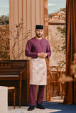 Baju Melayu Teluk Belanga Smart Fit - Purple Potion