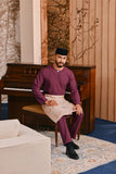 Baju Melayu Teluk Belanga Smart Fit - Purple Potion