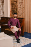 Baju Melayu Teluk Belanga Smart Fit - Purple Potion