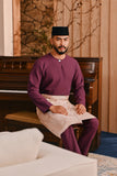 Baju Melayu Teluk Belanga Smart Fit - Purple Potion