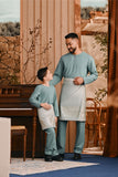 Baju Melayu Teluk Belanga Smart Fit - Sage Green