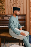 Baju Melayu Teluk Belanga Smart Fit - Sage Green