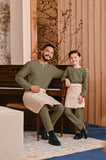 Baju Melayu Teluk Belanga Smart Fit - Oil Green