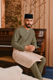 Baju Melayu Teluk Belanga Smart Fit - Oil Green