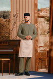 Baju Melayu Teluk Belanga Smart Fit - Oil Green