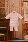 Baju Melayu Babies Teluk Belanga Smart Fit - Rose Pink