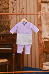 Baju Melayu Babies Teluk Belanga Smart Fit - Lavender