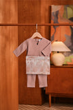 Baju Melayu Babies Teluk Belanga Deluxe Smart Fit - Ash Rose