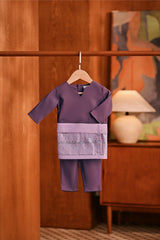 Baju Melayu Babies Teluk Belanga Deluxe Smart Fit - Grapeade