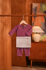 Baju Melayu Babies Teluk Belanga Deluxe Smart Fit - Violet Quartz